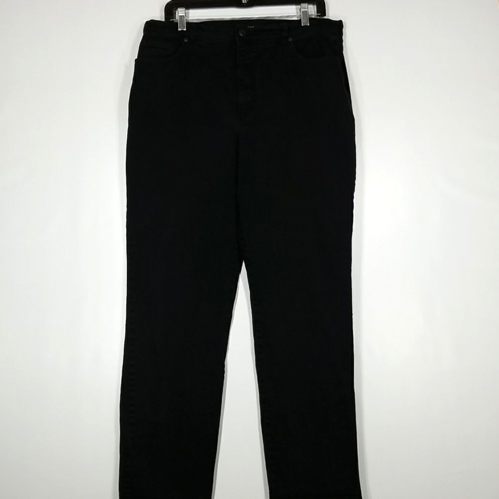 Sonoma Jeans Women's Size 16 Average Life and Style Black Denim Straight Leg